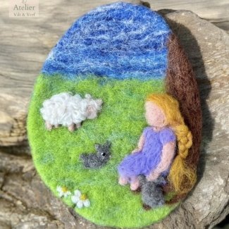 Workshop naaldvilten: Maak een lente-schilderijtje van wol!